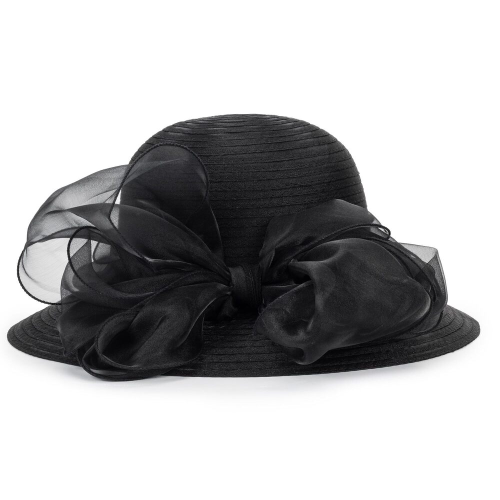 6852 Women Organza Kentucky-chunch-derby Sun-hat Bowler